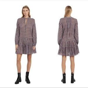The Great Timber Dress in Mulberry Plaid